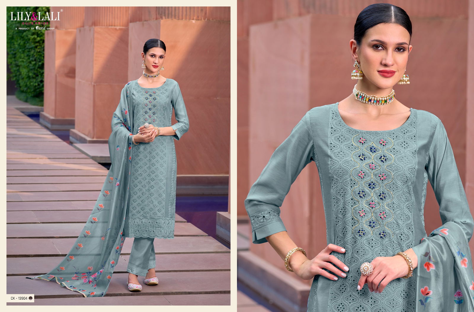 Chikankari Vol 2 By Lily And Lali Heavy Readymade Suits Catalog